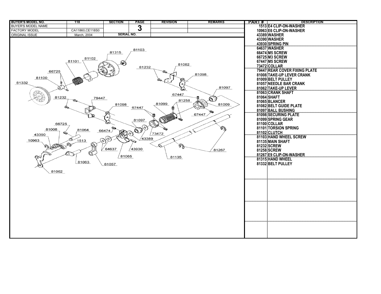 SINGER 118 User Manual | Page 3 / 16