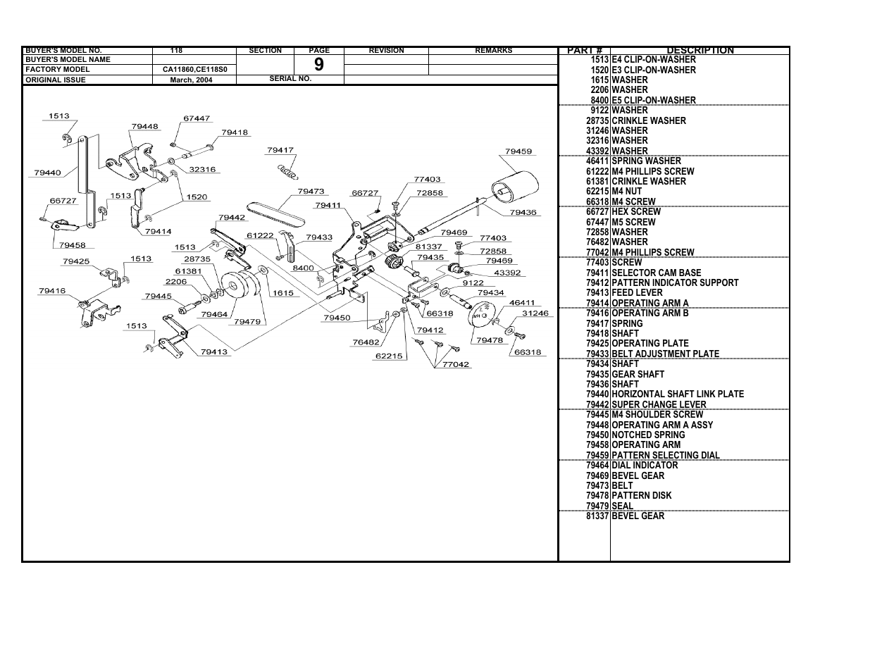 SINGER 118 User Manual | Page 9 / 16