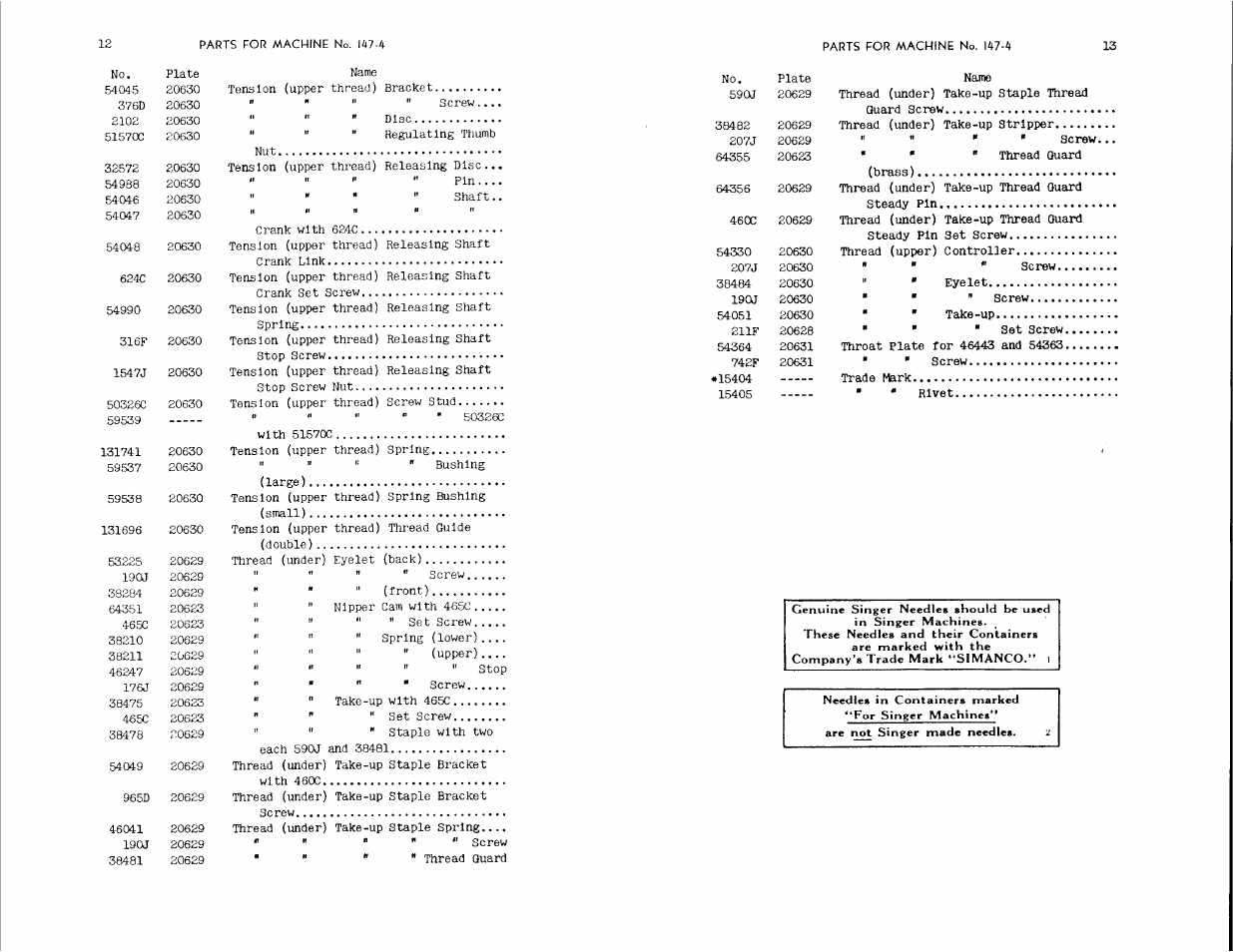 SINGER 147-4 User Manual | Page 7 / 28
