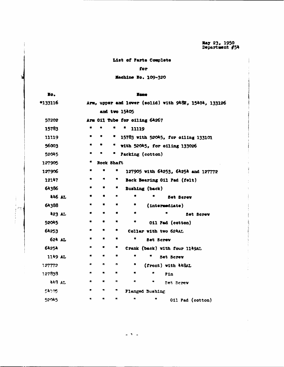 127905 vith 64253, 64254 and 127772 | SINGER 109-320 User Manual | Page 2 / 14
