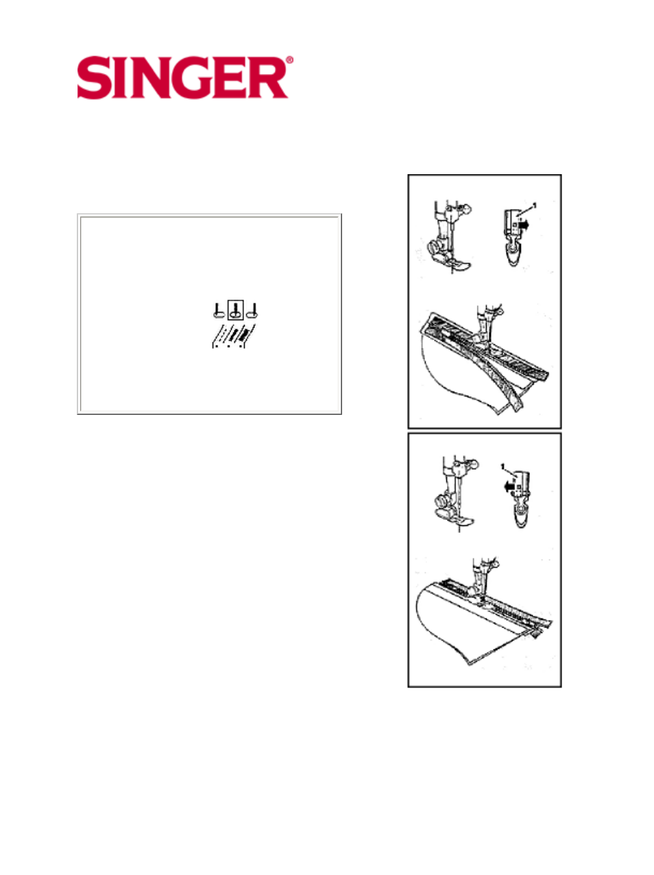 Inserting a zipper | SINGER 10 User Manual | Page 24 / 47