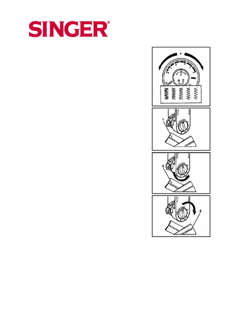 Adjusting stitch length, Needle thread tension | SINGER 10 User Manual | Page 26 / 47