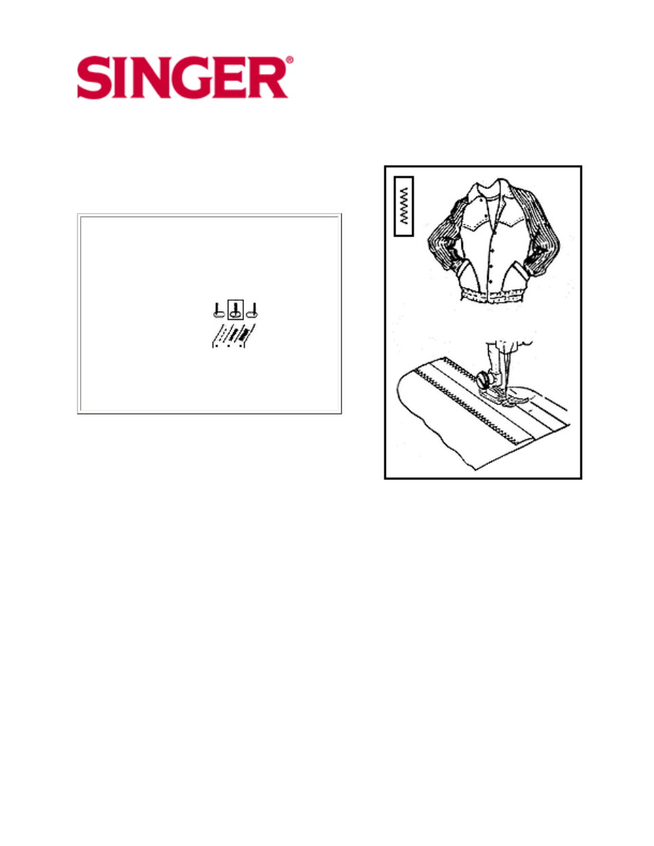 Zig-zag zag stitch | SINGER 10 User Manual | Page 27 / 47