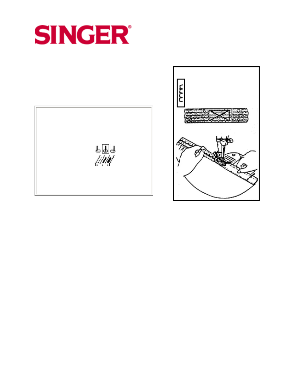 M" stitch | SINGER 10 User Manual | Page 33 / 47