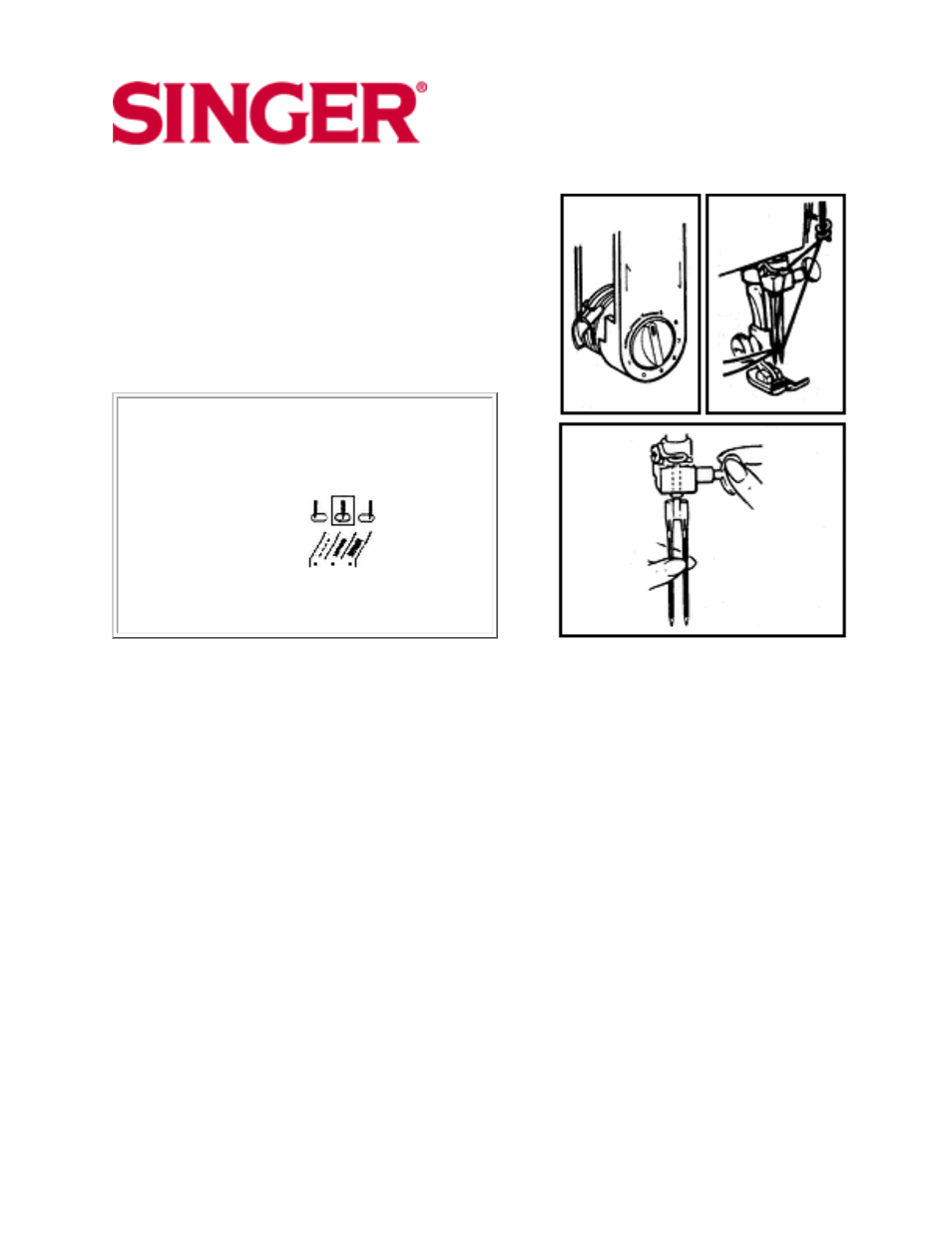 Twin needle sewing | SINGER 10 User Manual | Page 39 / 47