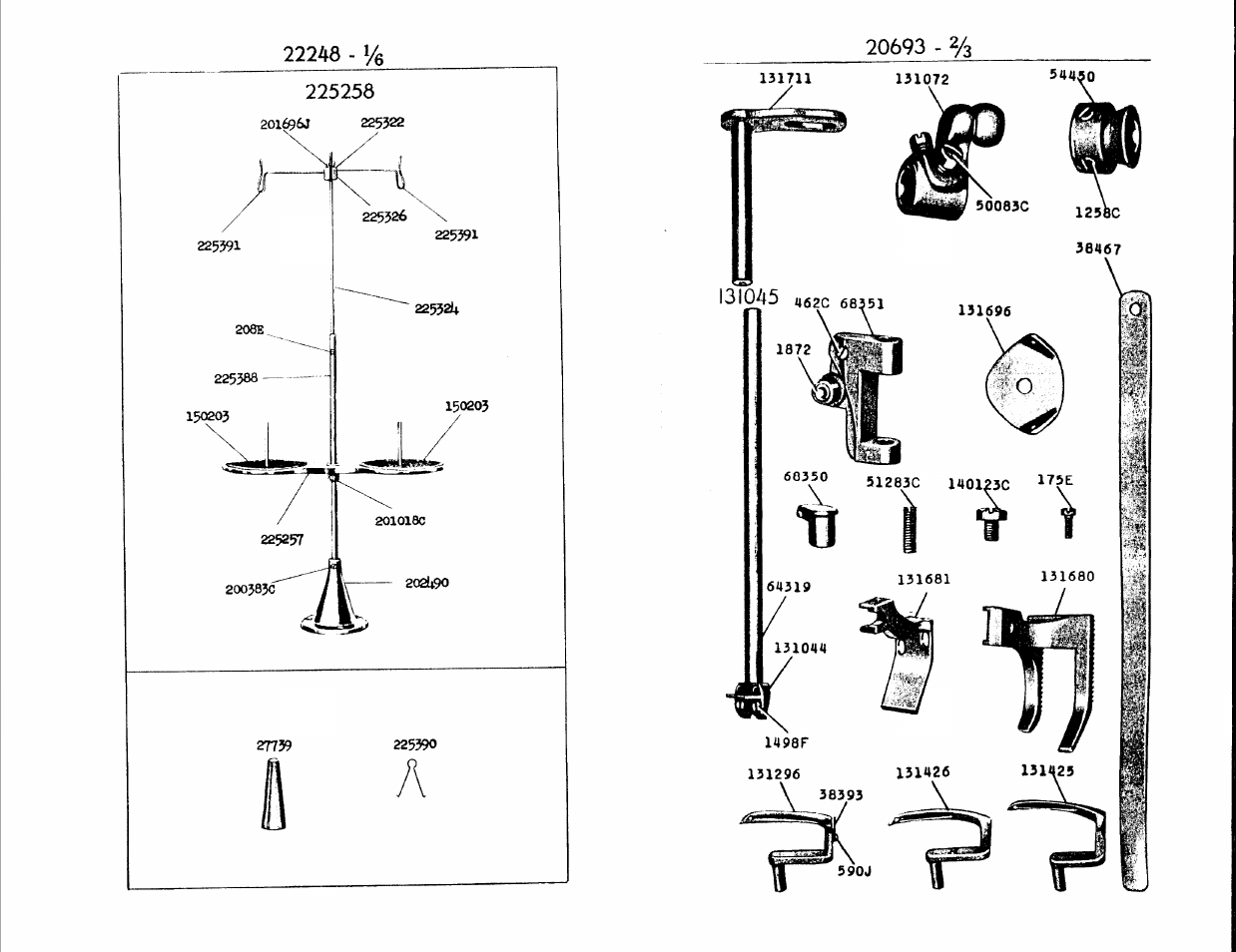 22248 - уб 225258, 20693 - 2/з | SINGER 147-5 User Manual | Page 55 / 56