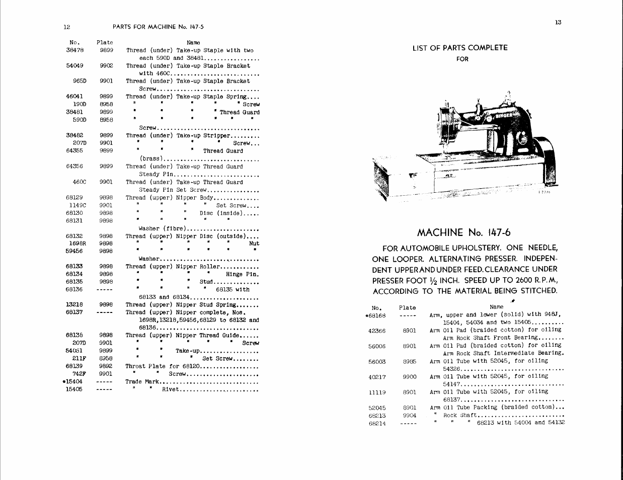 Machine no. 147-6 | SINGER 147-5 User Manual | Page 7 / 56