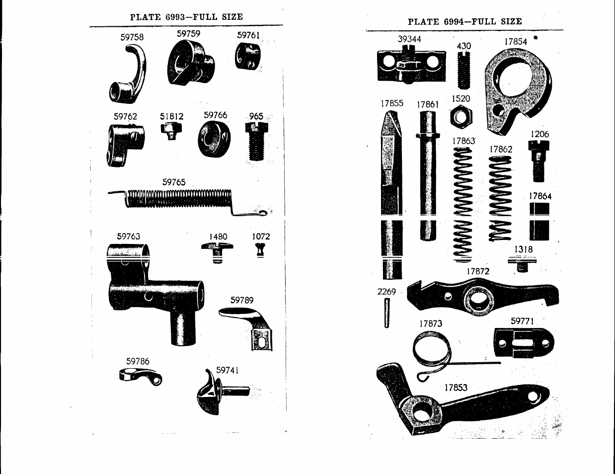 Plate 6993-full size | SINGER 114-20 User Manual | Page 27 / 36