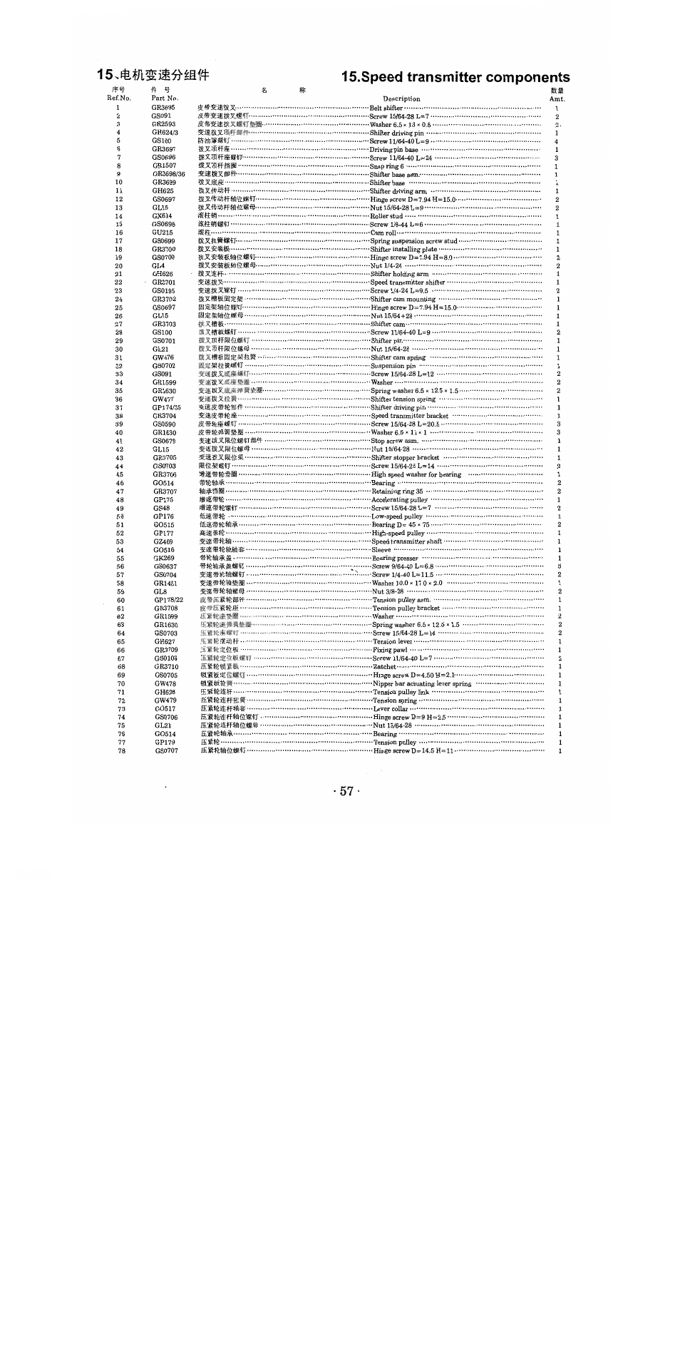 Is.speed transmitter components | SINGER 1371A2 User Manual | Page 74 / 86