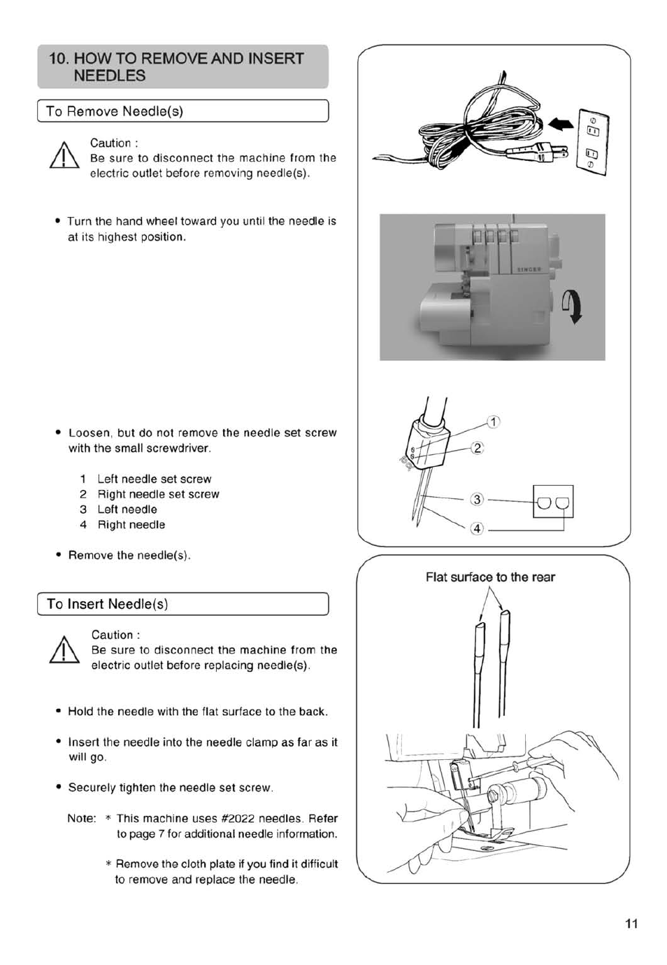 Howto remove and insert needles, How to remove and insert needles | SINGER 14SH754/14CG754 User Manual | Page 12 / 53