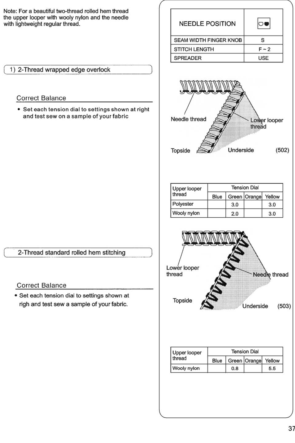 SINGER 14SH754/14CG754 User Manual | Page 38 / 53