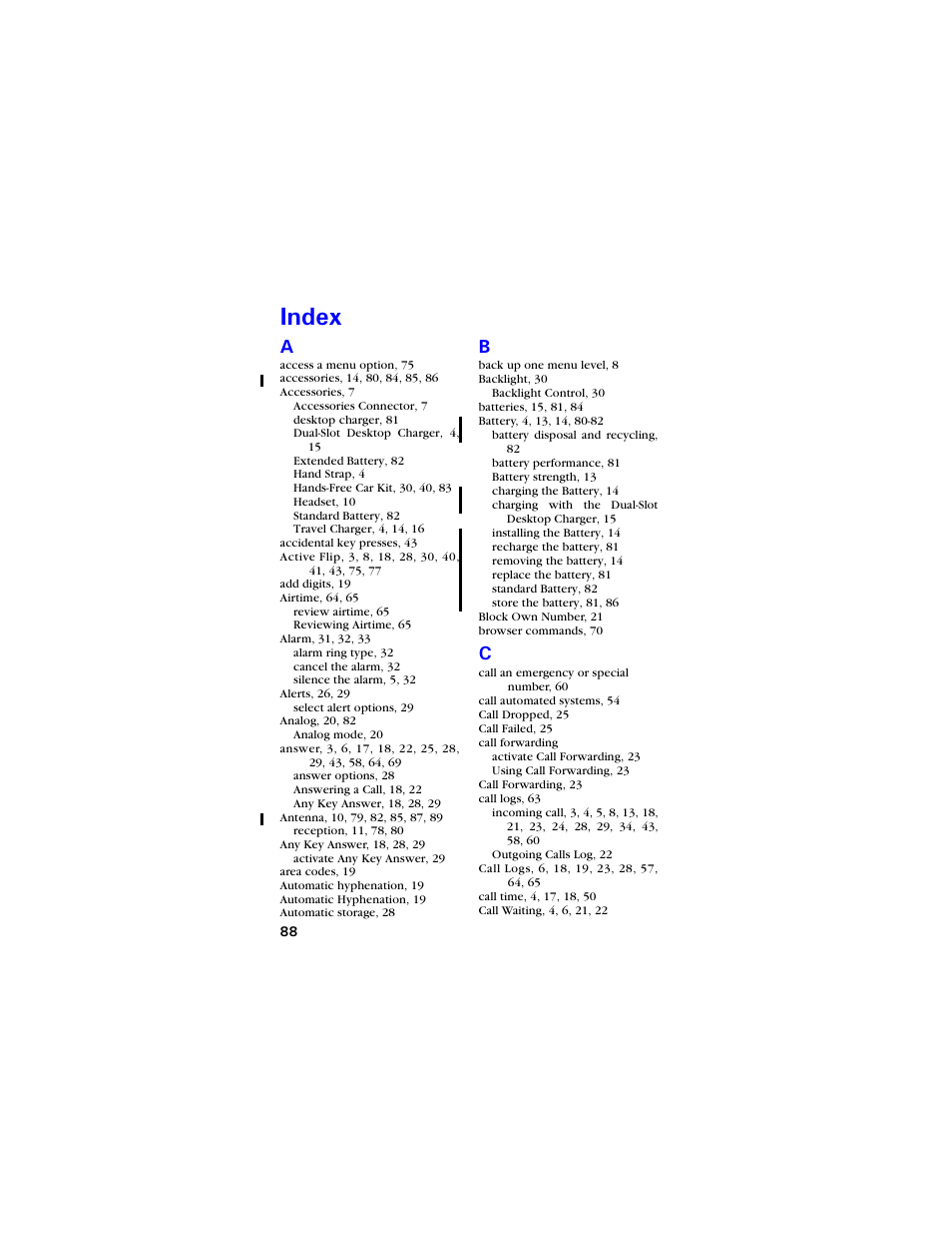 Index, Pfgz | Samsung SCH-3550 User Manual | Page 100 / 110