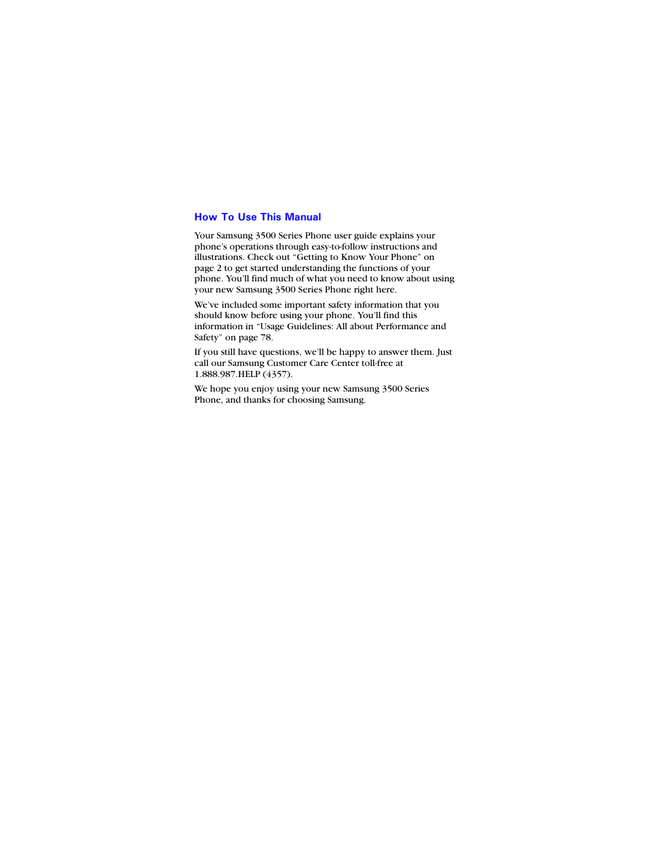 How to use this manual | Samsung SCH-3550 User Manual | Page 6 / 110