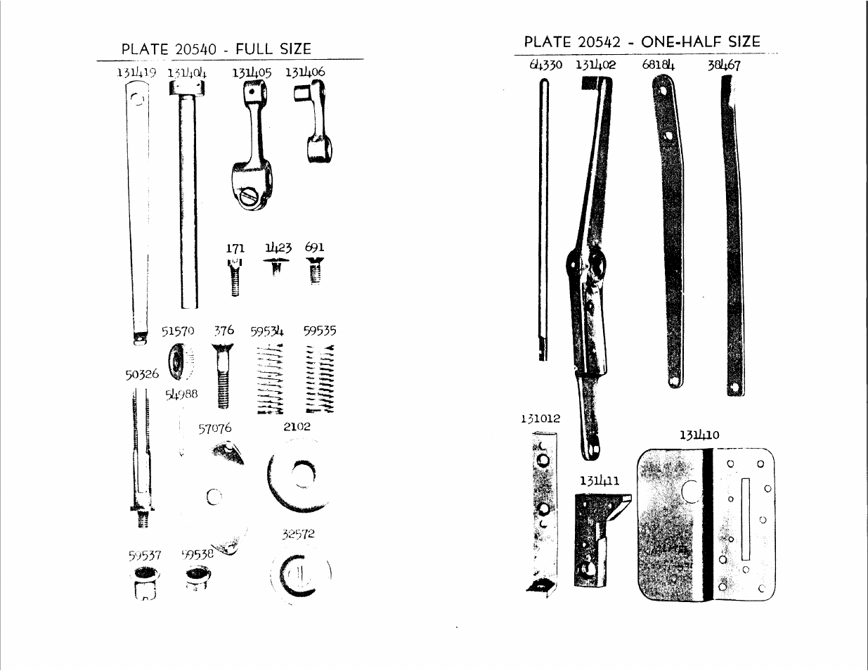 Plate 20542 - one-half size, O■ o | SINGER 147-82 User Manual | Page 24 / 30