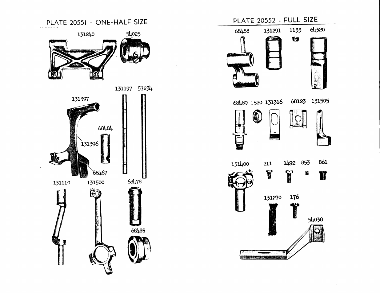 Plate 20551 - one-half size, 66k78, S v ^ w | SINGER 147-82 User Manual | Page 28 / 30