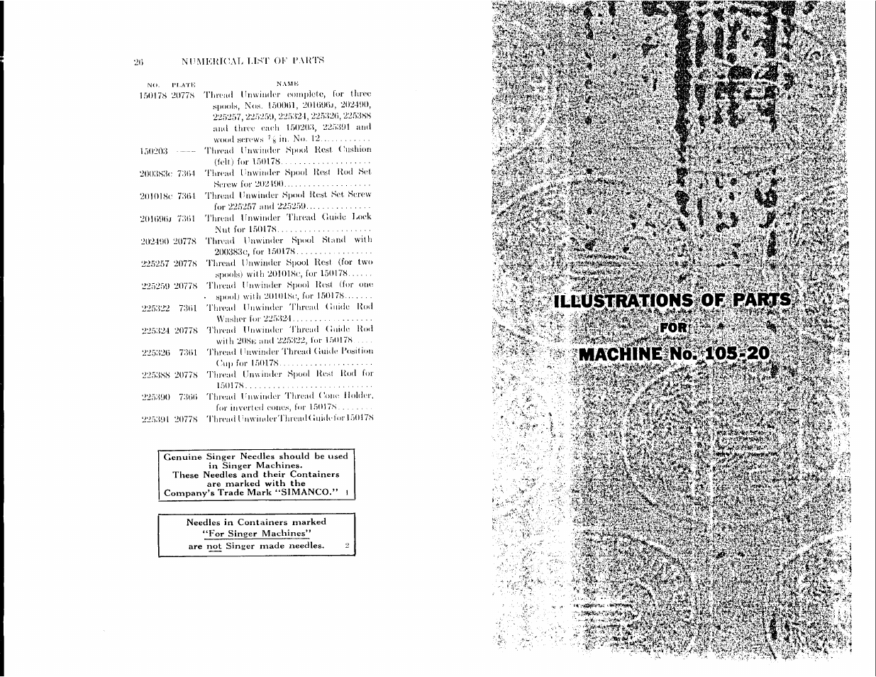 SINGER 105-20 User Manual | Page 15 / 23