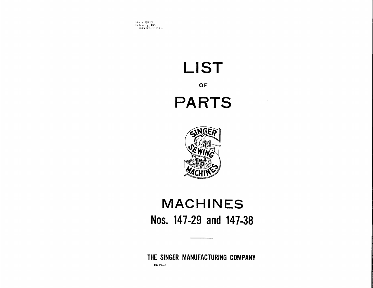 SINGER 147-29 User Manual | 53 pages