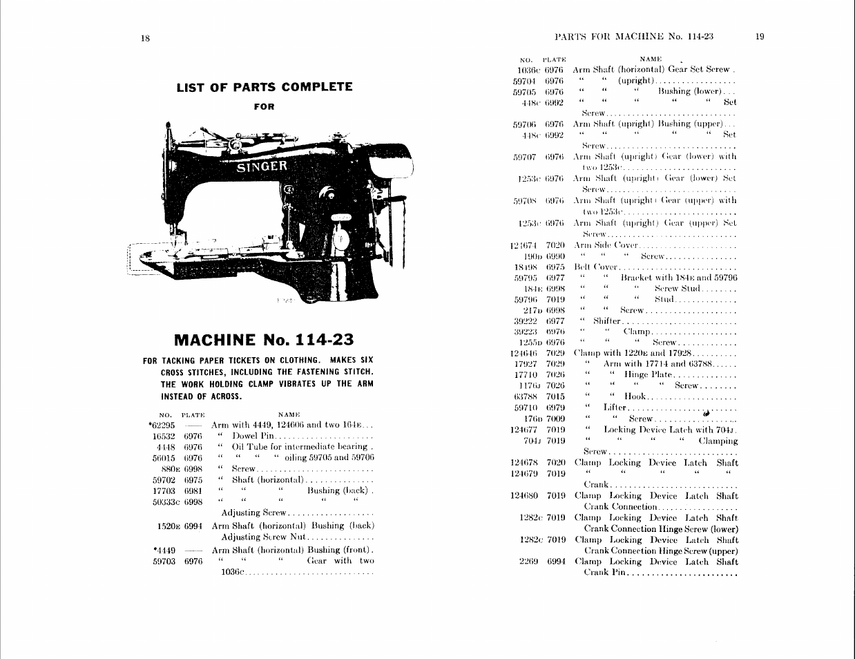 SINGER 114-24 User Manual | Page 9 / 45