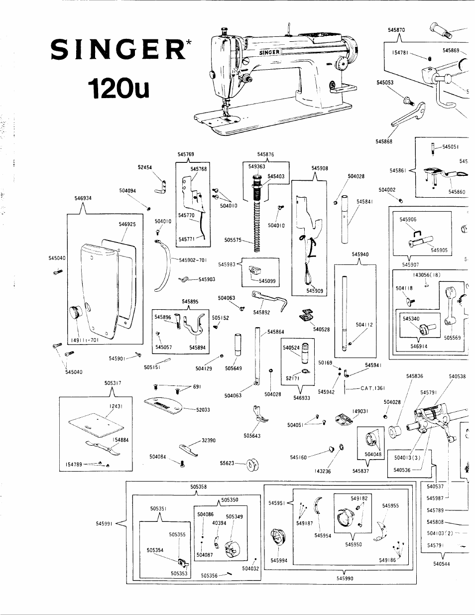 SINGER 120U User Manual | Page 3 / 9