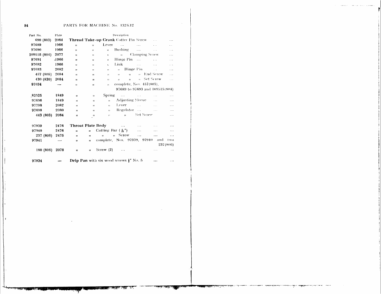 SINGER 132K12 User Manual | Page 43 / 47