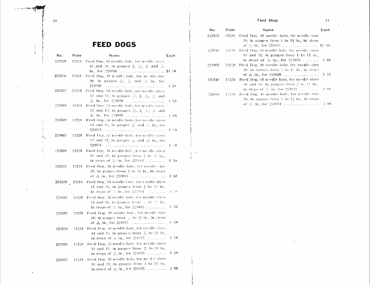 Feed dogs | SINGER 112W110 User Manual | Page 9 / 34