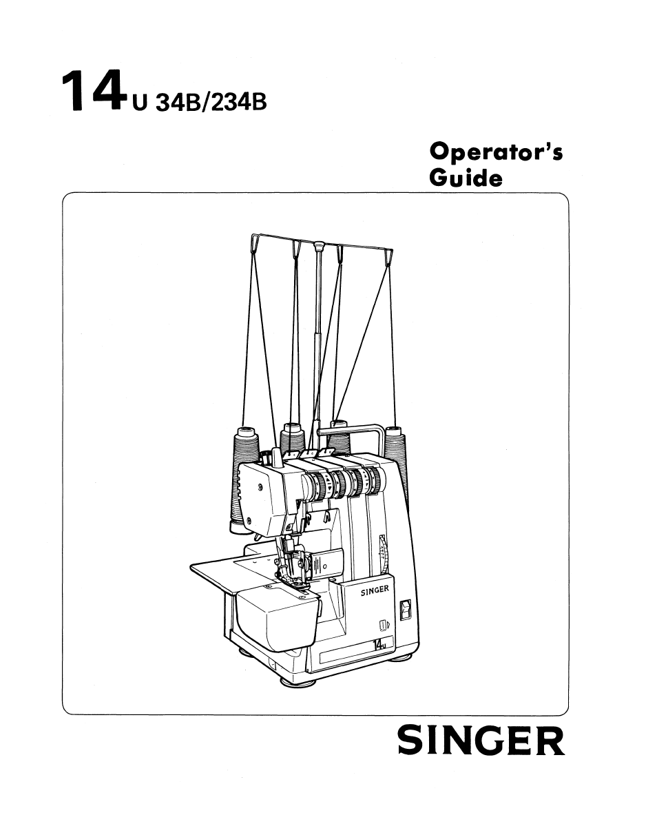 SINGER 14U 34B/234B User Manual | 31 pages