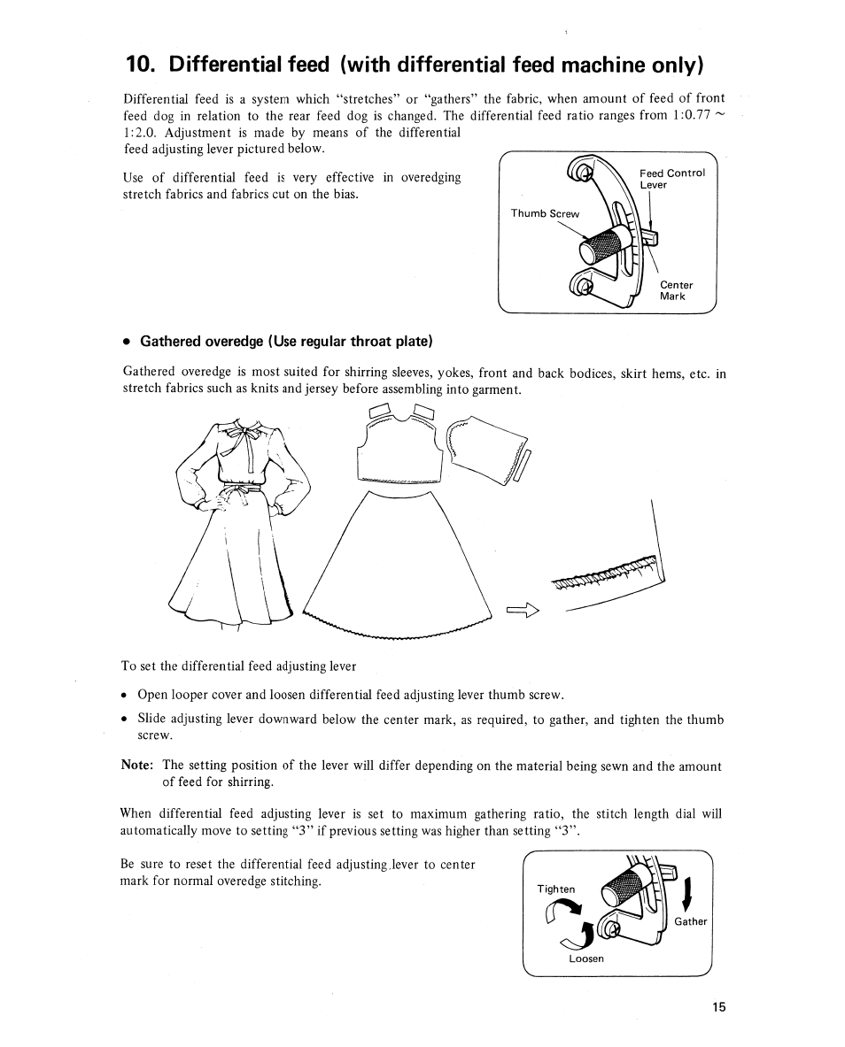 SINGER 14U 34B/234B User Manual | Page 19 / 31