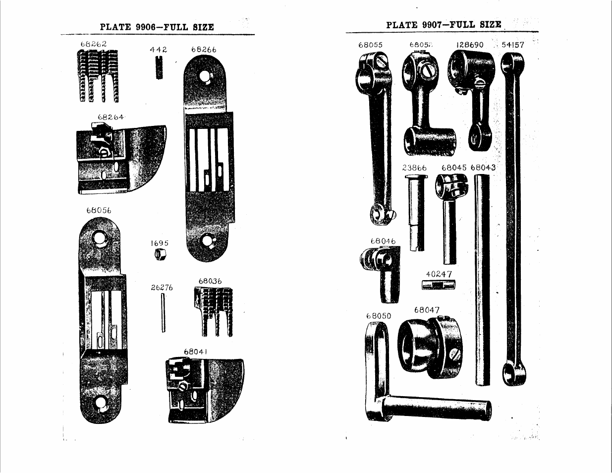 Plate 9906-full size, Plate 9907-full size | SINGER 147-36 User Manual | Page 28 / 32