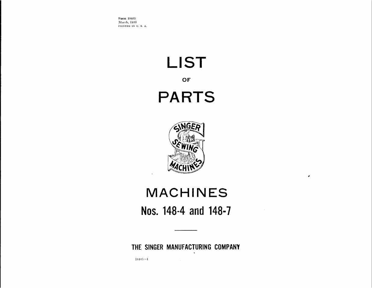 SINGER 148-4 User Manual | 51 pages