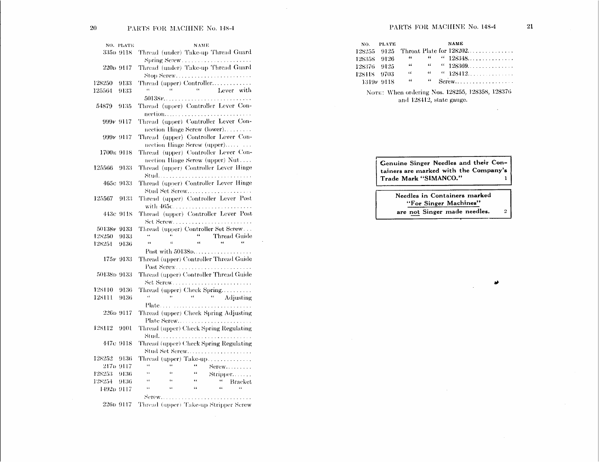 SINGER 148-4 User Manual | Page 10 / 51