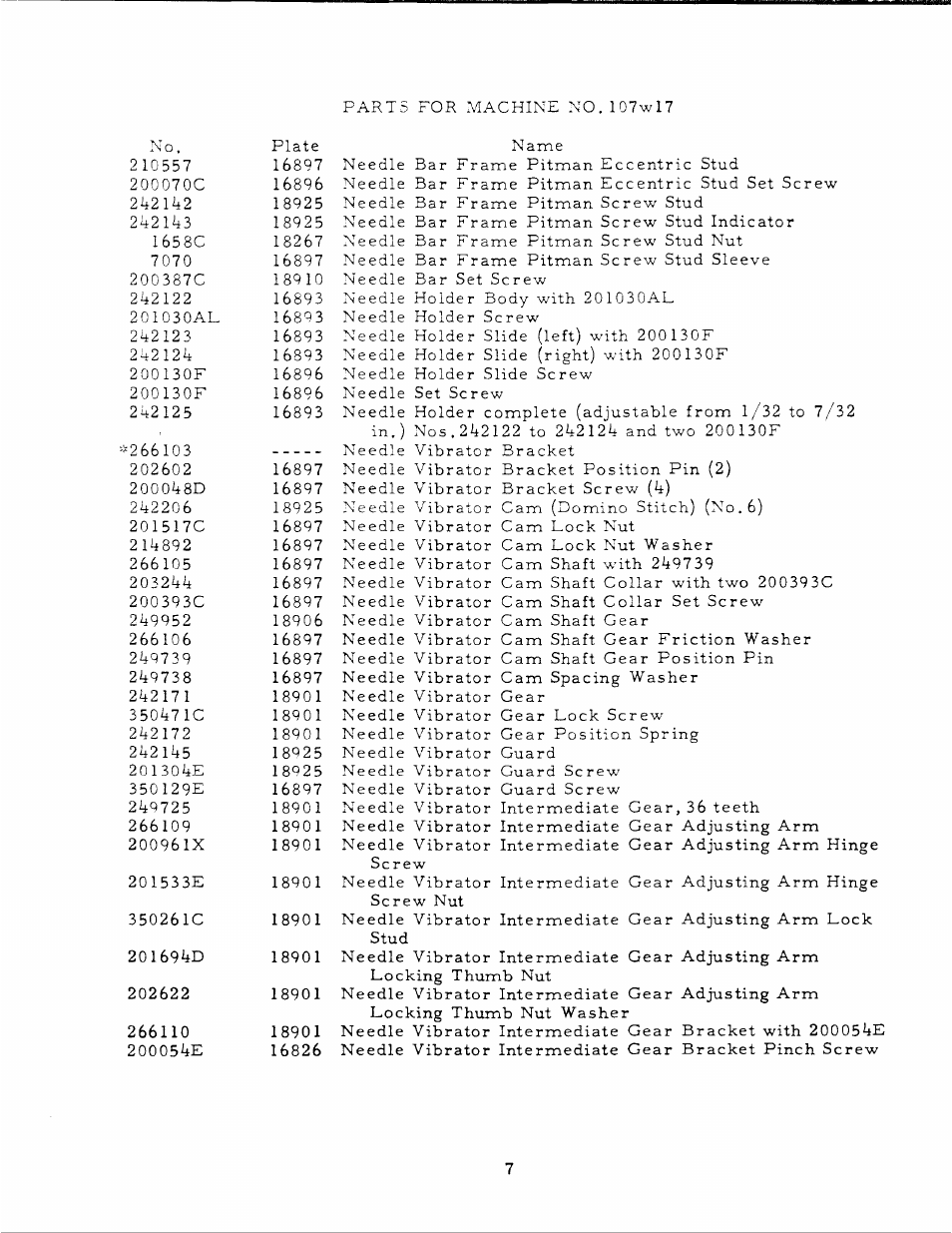 SINGER 107W17 User Manual | Page 7 / 14