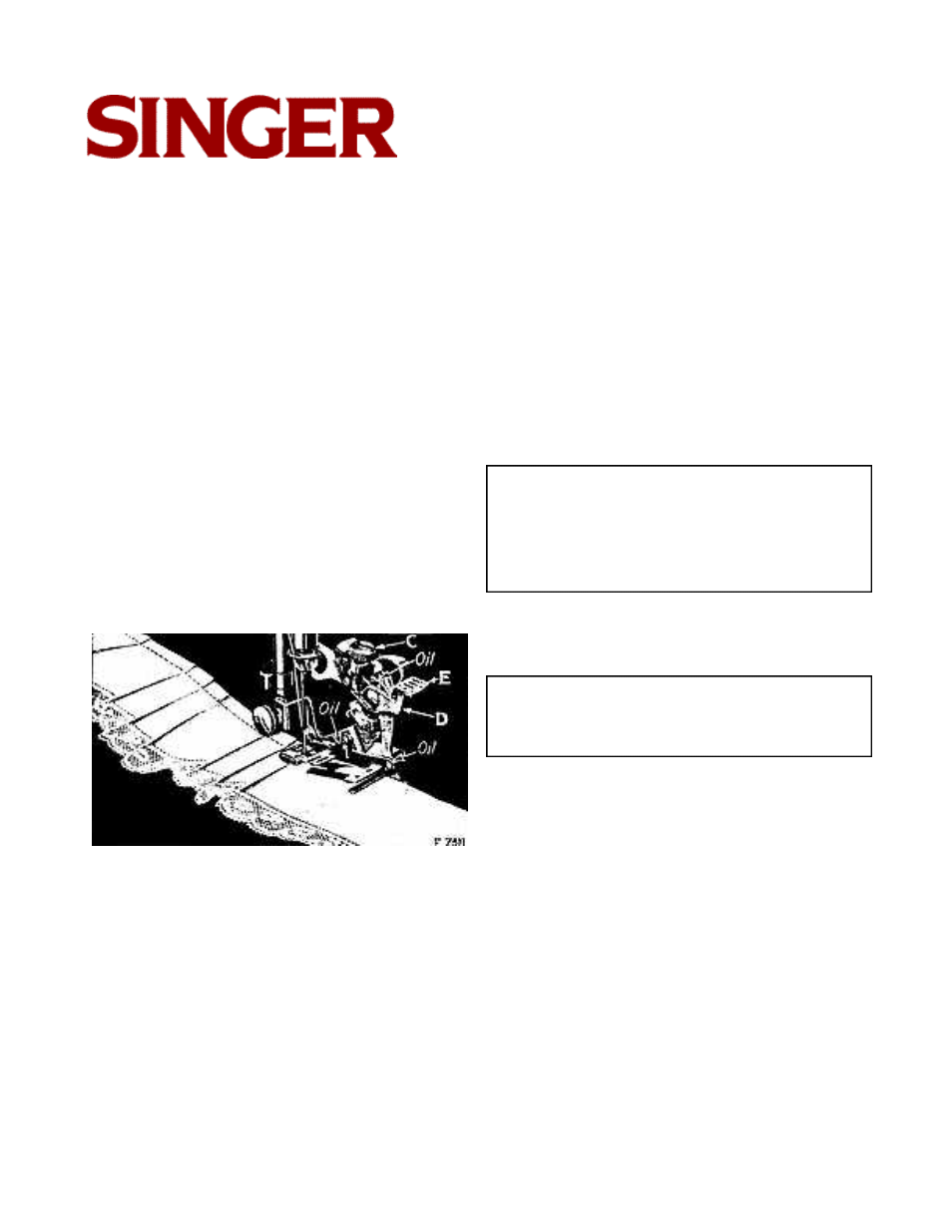To adjust the ruffler for group, Plaiting and gathering, To oil the ruffler | SINGER 127-3 & 128-3 User Manual | Page 25 / 26