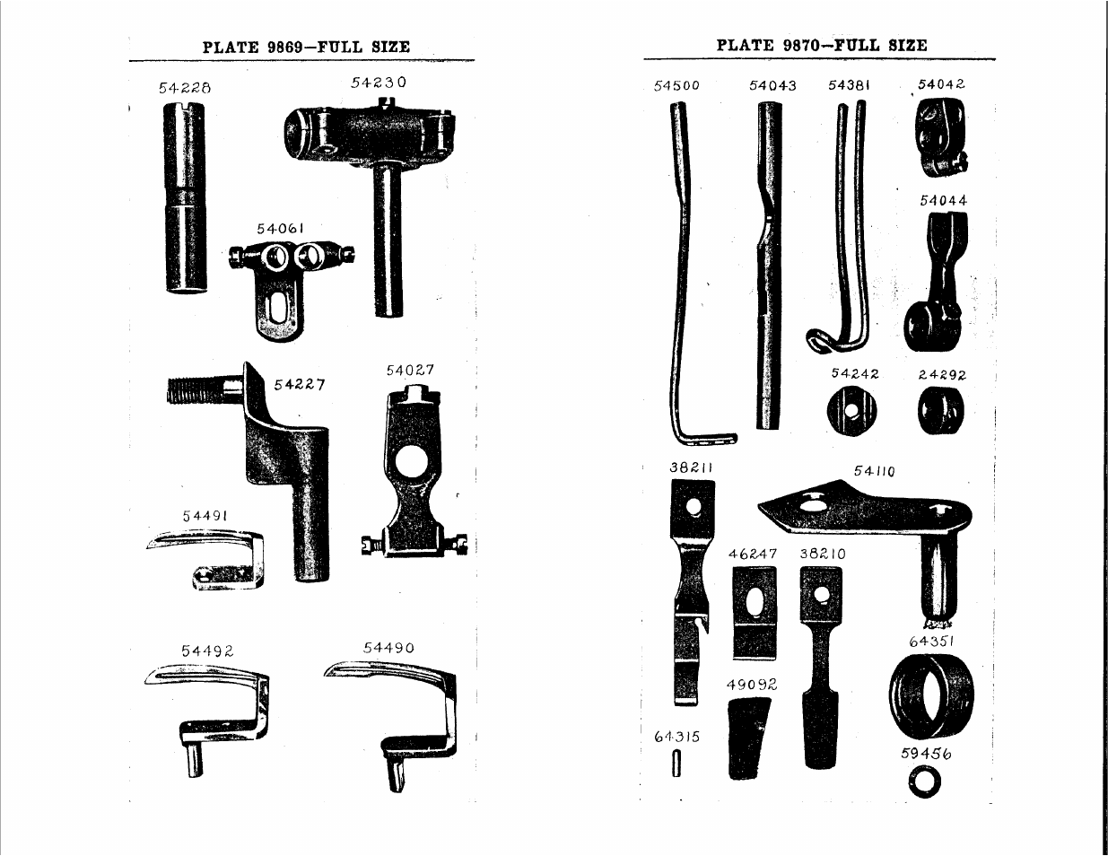 Plate 9869-full size, Plate 9870-full size | SINGER 147-30 User Manual | Page 31 / 36