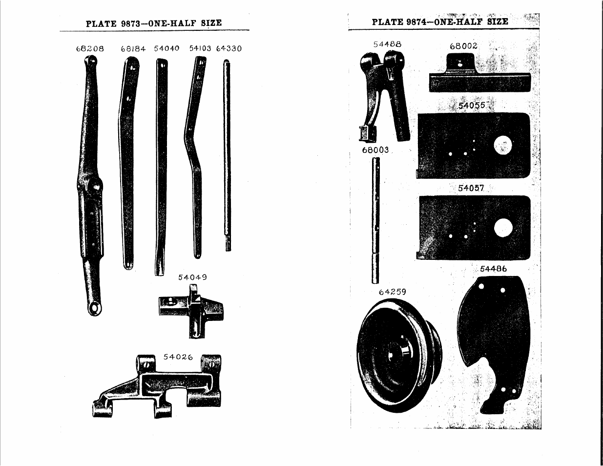 Plate 9873-one-half size, Plate 9874-one,half size | SINGER 147-30 User Manual | Page 33 / 36