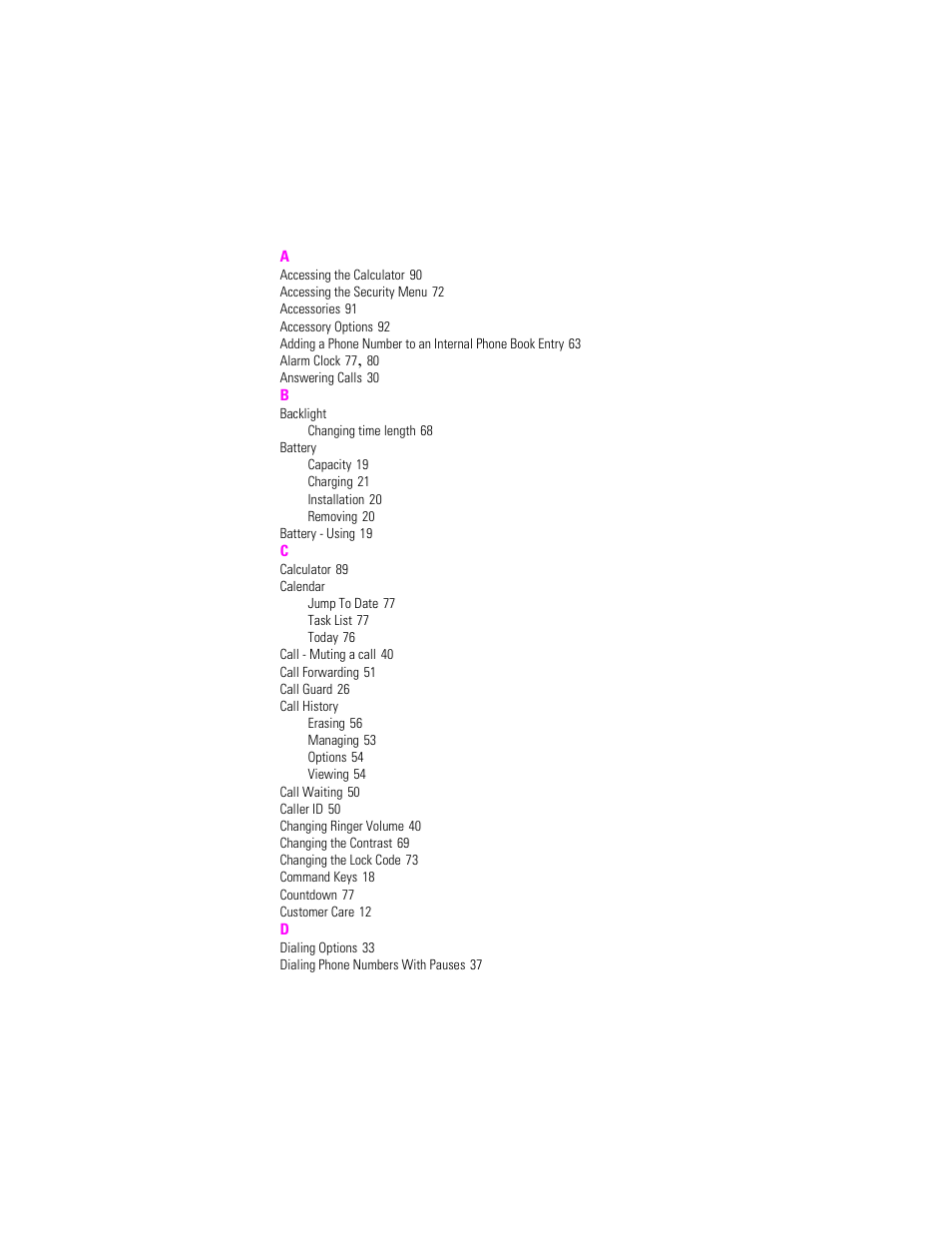 Samsung SPH-N240 User Manual | Page 115 / 118
