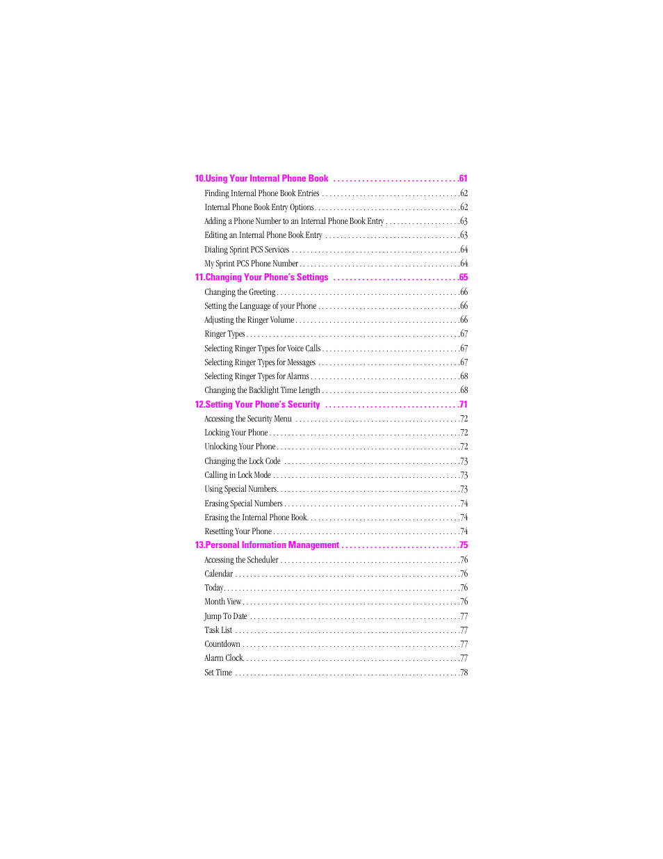 Samsung SPH-N240 User Manual | Page 7 / 118