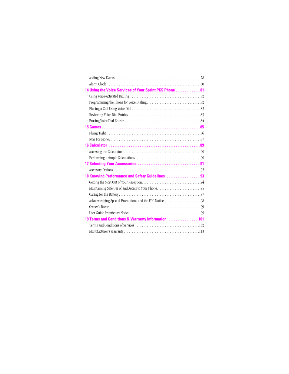 Samsung SPH-N240 User Manual | Page 8 / 118