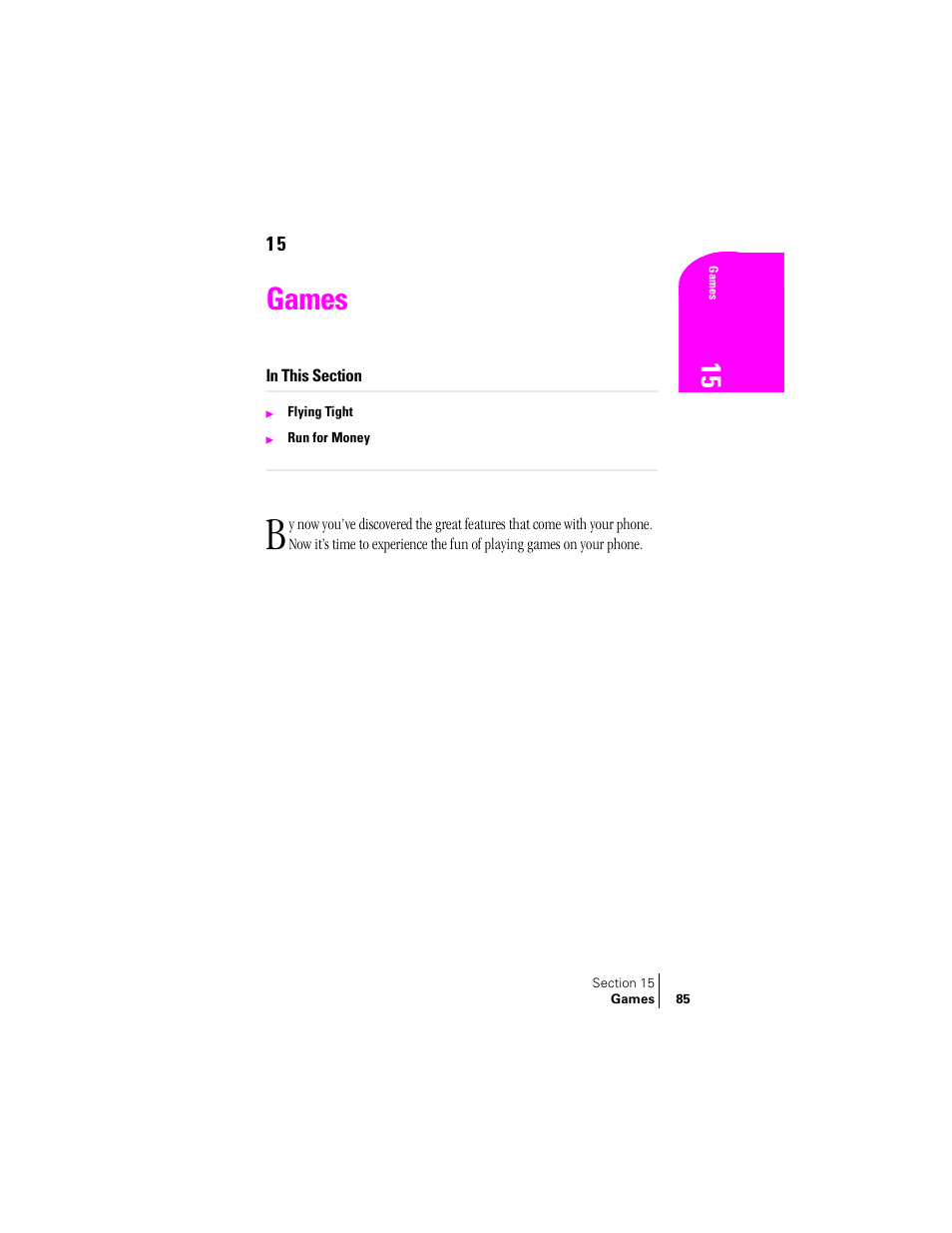 Games | Samsung SPH-N240 User Manual | Page 85 / 118