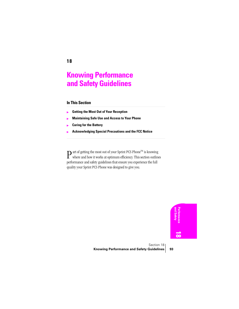 Knowing performance and safety guidelines | Samsung SPH-N240 User Manual | Page 93 / 118