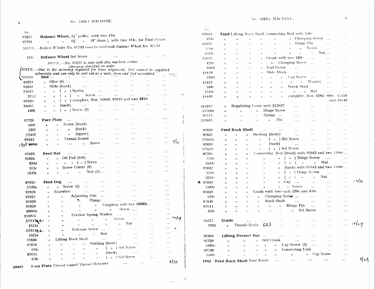 SINGER 132K4 User Manual | Page 4 / 9