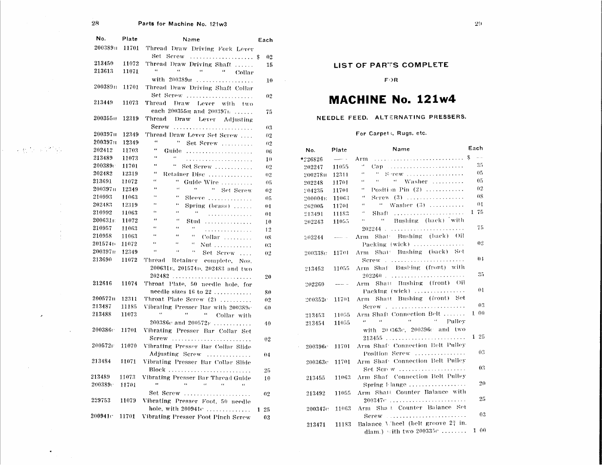 Machine no. 121w4 | SINGER 122W User Manual | Page 14 / 48