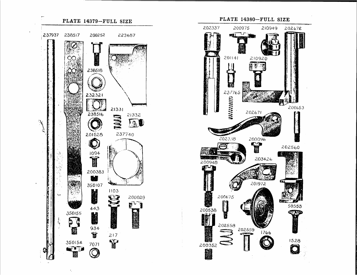 Plate 14379-full size, Plate 14380-full size | SINGER 110W121 User Manual | Page 19 / 21