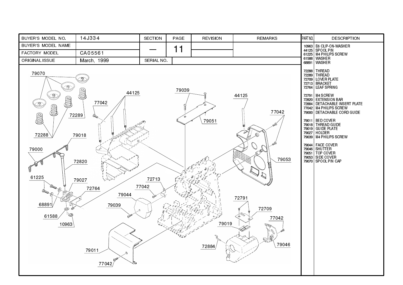 SINGER 14J334 User Manual | Page 12 / 16