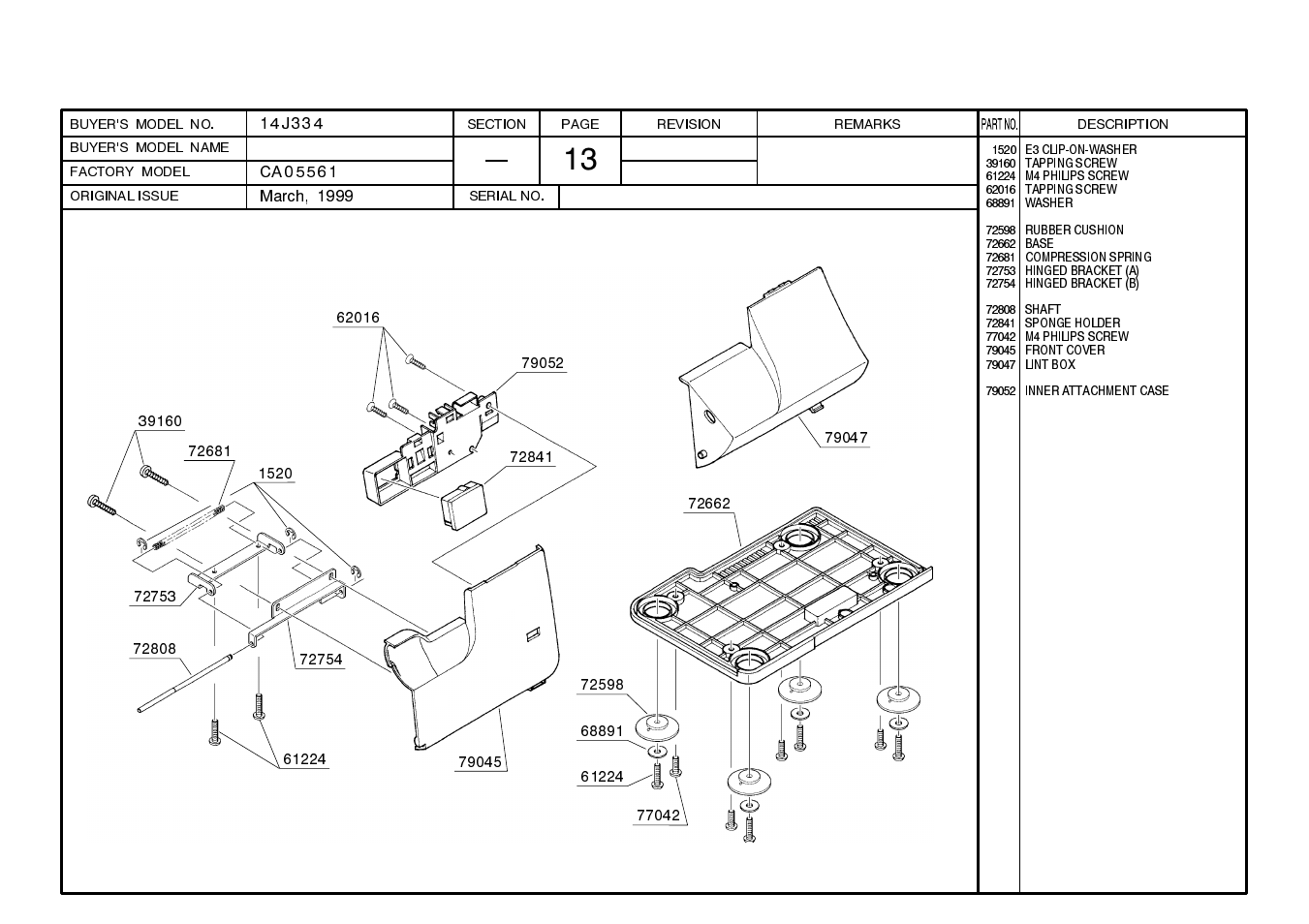 SINGER 14J334 User Manual | Page 15 / 16