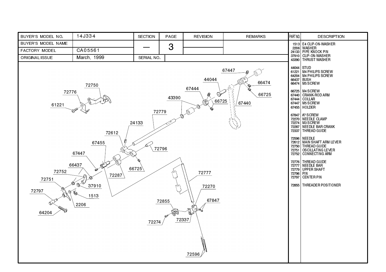 SINGER 14J334 User Manual | Page 4 / 16