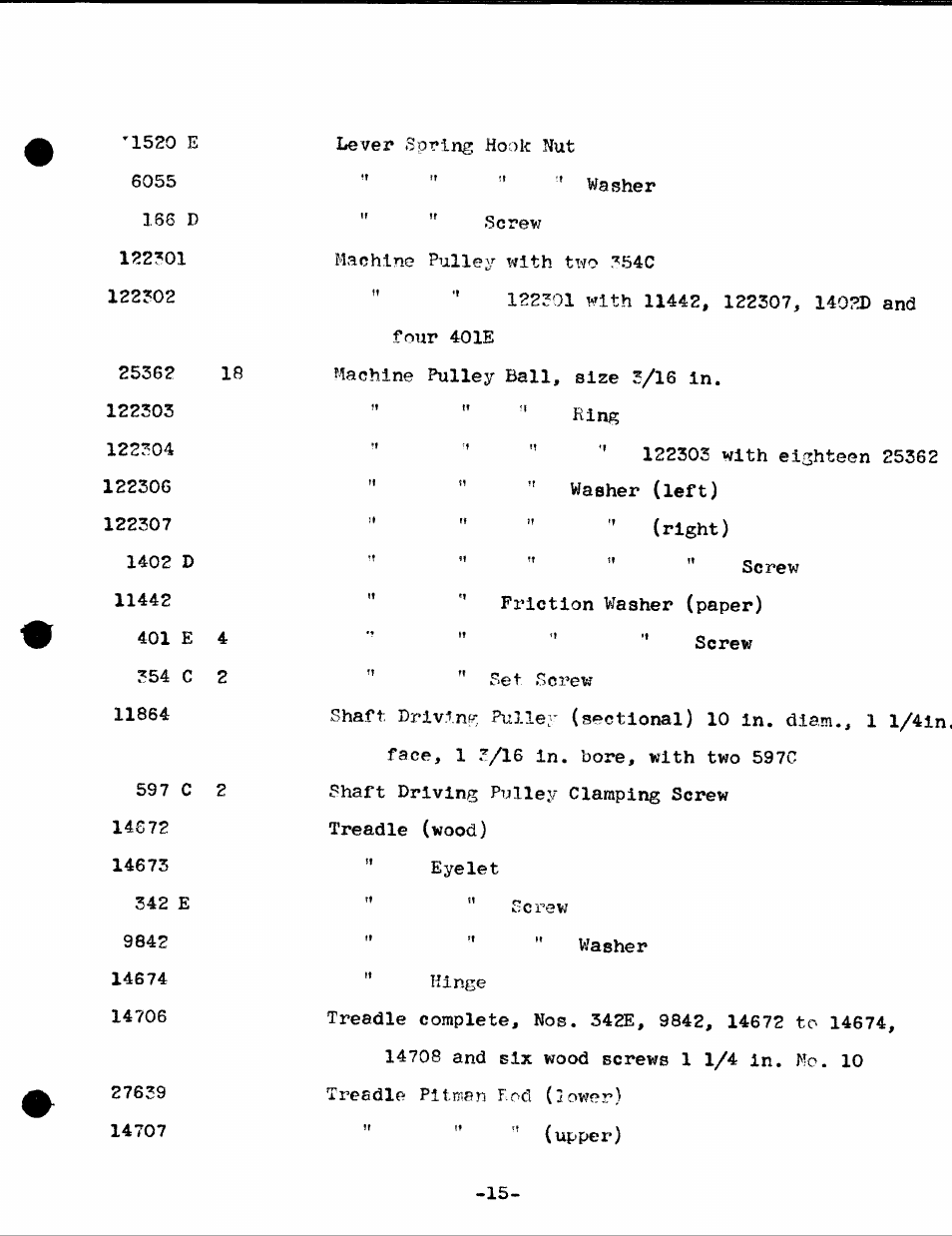 SINGER 11-33 User Manual | Page 17 / 18