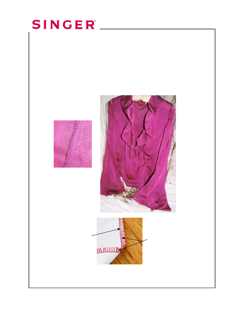 Two-thread wrapped edge overlock (narrow) | SINGER 14T968DC User Manual | Page 17 / 109