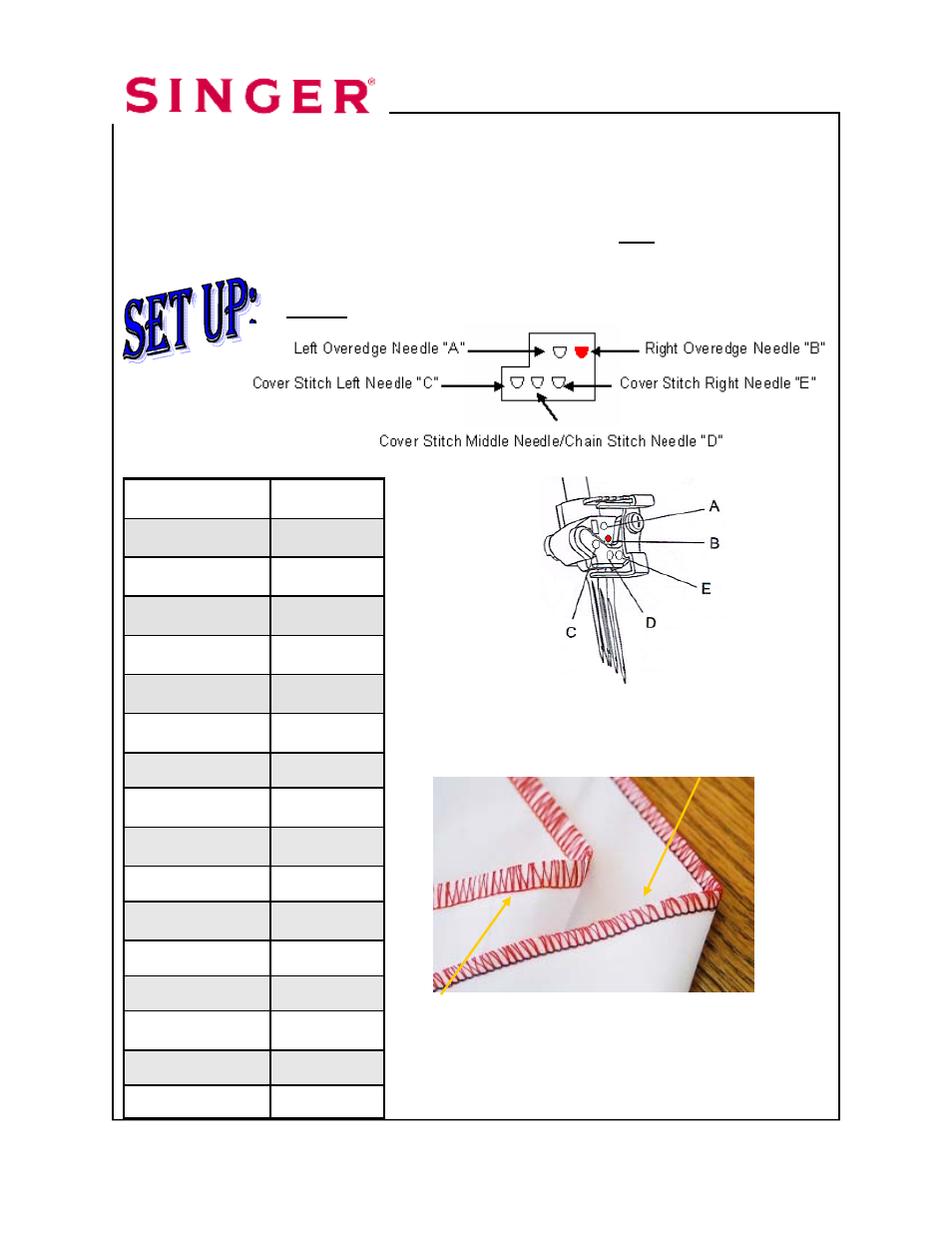 Two-thread wrapped edge overlock (wide), Needle | SINGER 14T968DC User Manual | Page 27 / 109