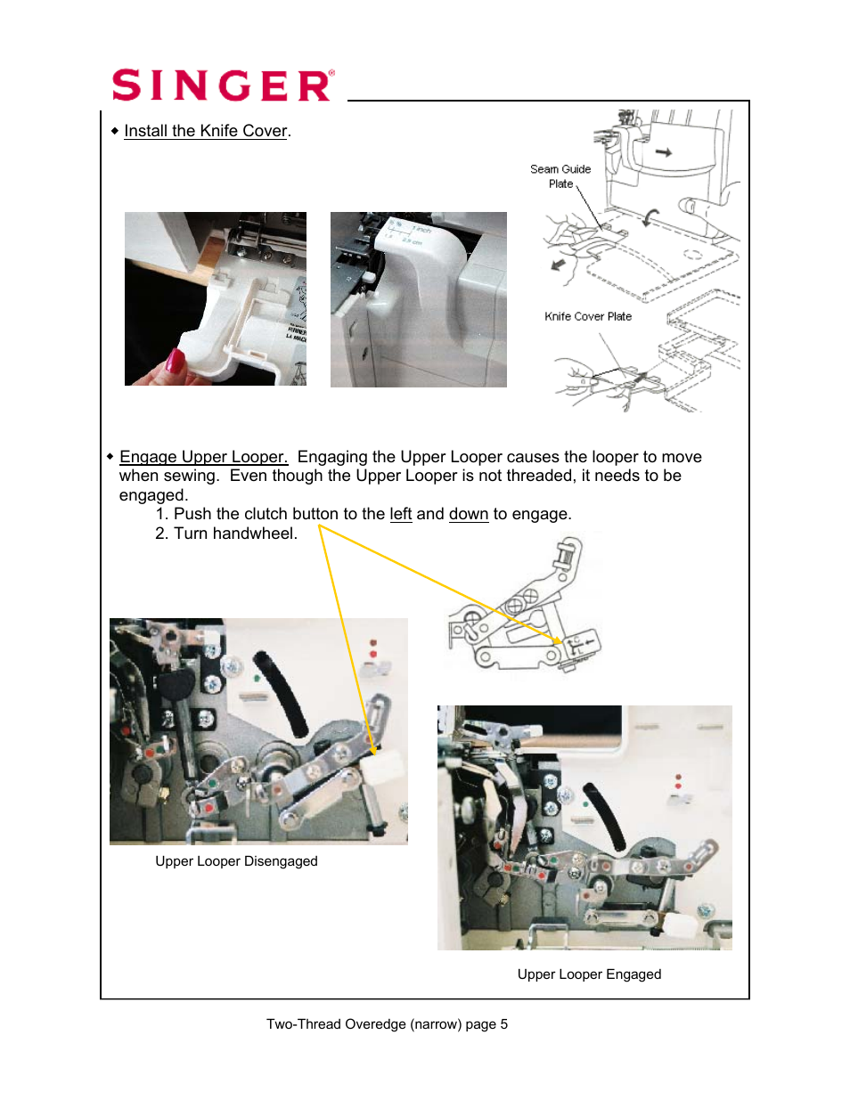 SINGER 14T968DC User Manual | Page 36 / 109