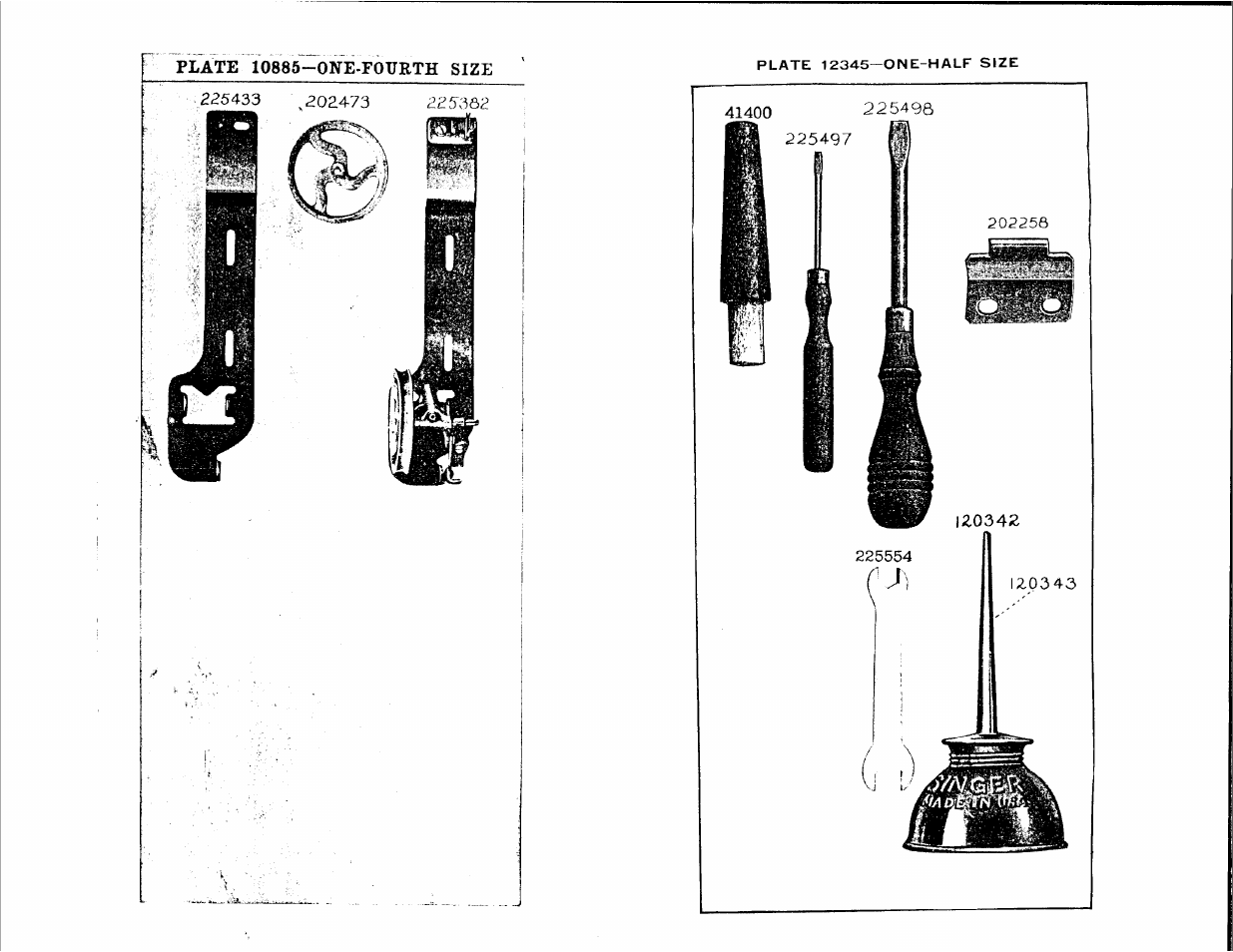 Plate 10885-one-fourth size | SINGER 107W13 User Manual | Page 14 / 20